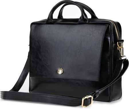 Skórzana torba na laptopa FL14 Rimini czarna