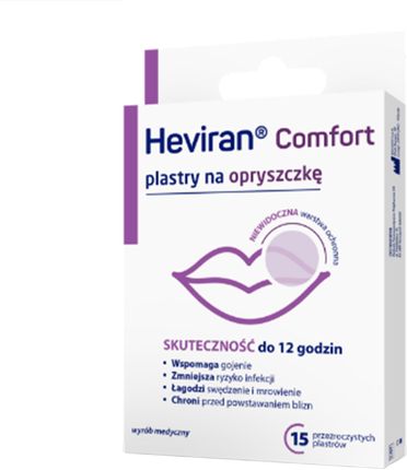 Heviran Comfort Plastry na opryszczkę 15 szt.