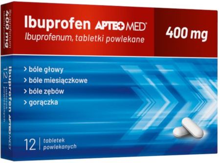 Synoptis Pharma Ibuprofen Apteo Med 400 Mg, 12 Tabl. Powlekanych