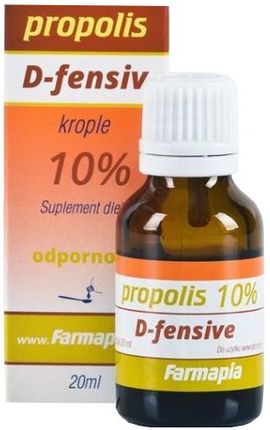 Farmapia Sp. Z O.O. Propolis Krople 10% D-Fensiv 20 Ml