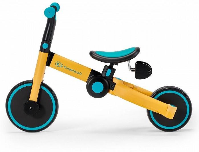 Kinderkraft Rowerek trójkołowy 4TRIKE żółty - zdjęcie 2 Kinderkraft Rowerek trójkołowy 4TRIKE żółty