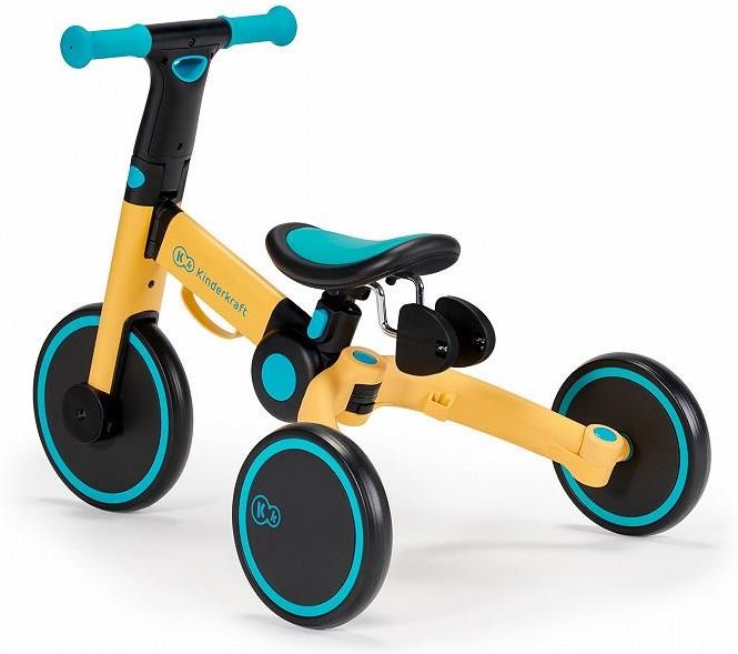 Kinderkraft Rowerek trójkołowy 4TRIKE żółty - zdjęcie 3 Kinderkraft Rowerek trójkołowy 4TRIKE żółty