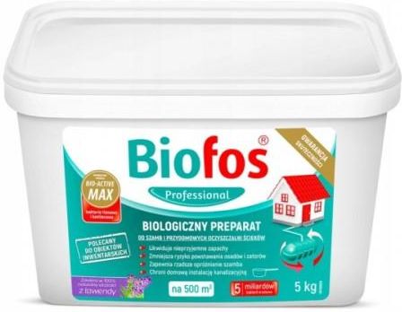 Biofos Biologiczny Preparat Do Szamb I Przydomowych Oczyszczalni Ścieków 5Kg
