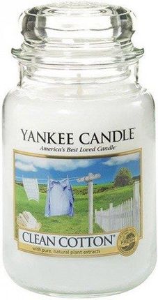 Yankee Candle Clean Cotton Świeża Bawełna Świeca Zapachowa 623G 9204