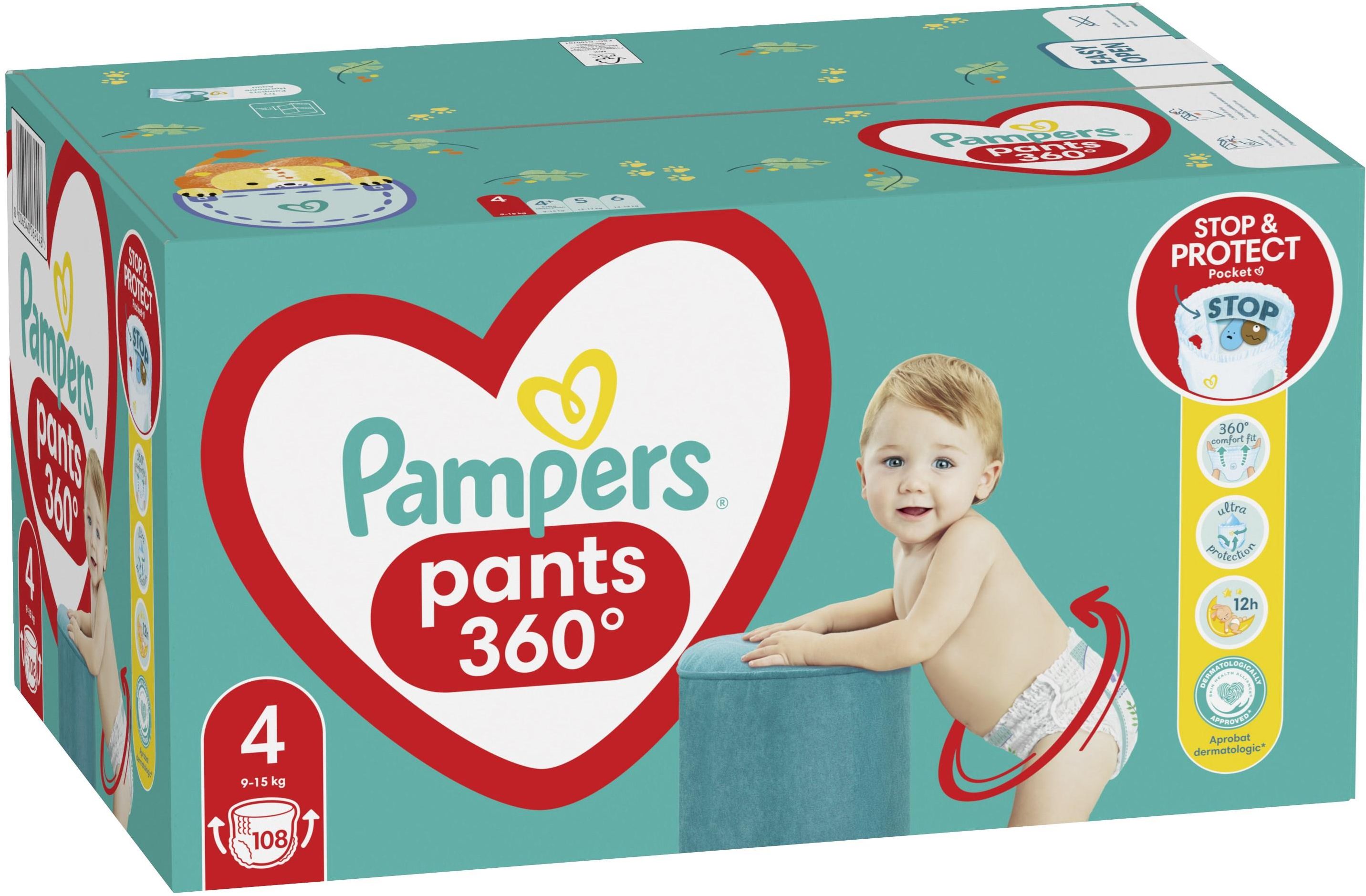 Pampers Pants Pieluchomajtki rozmiar 4, 108 szt. 9kg-15kg