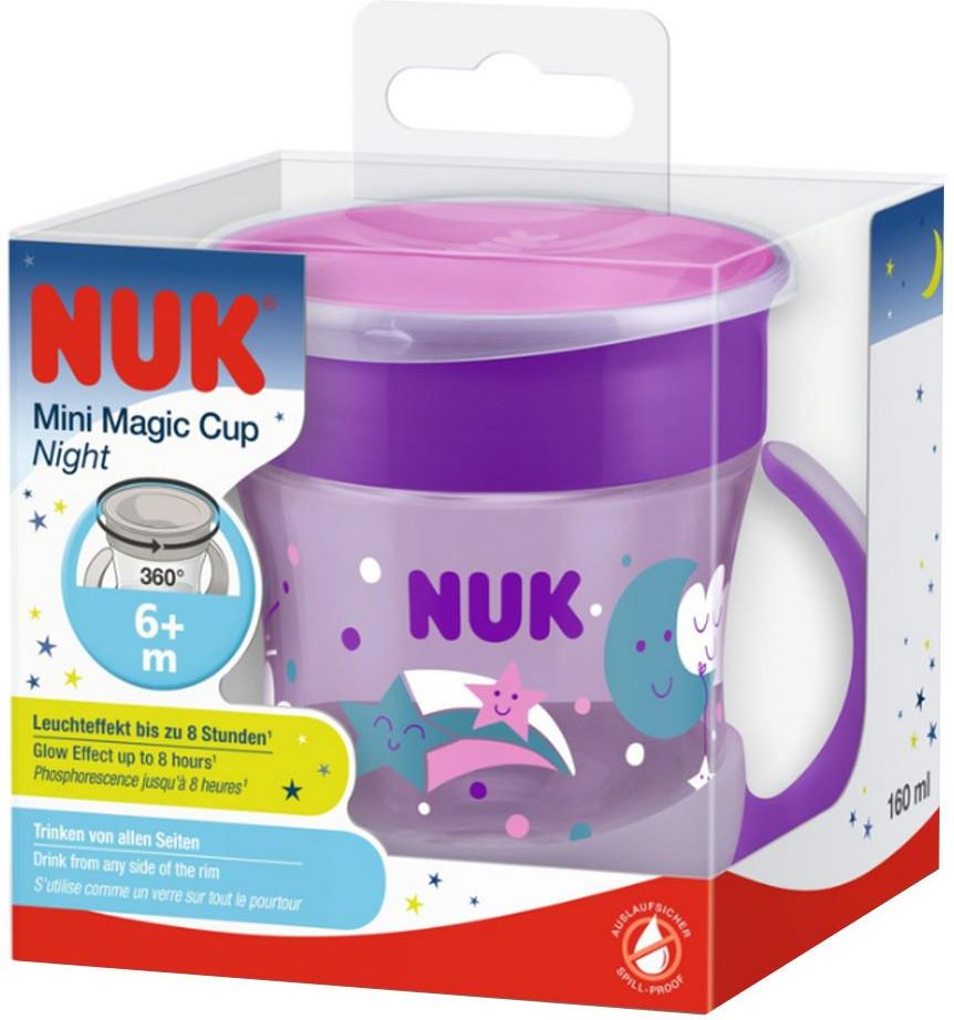 NUK Tazza Mini Magic Cup Night , 160ml, blu 