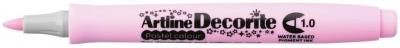 Artline Marker Permanentny Rózowy Pastelowy Decorite Różowy 1,0Mm Pędzelek Końcówka (Ar 033 8 4)