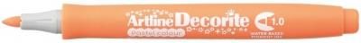 Artline Marker Permanentny Pastel Decorite Pomarańczowy 1,0Mm Pędzelek Końcówka (Ar 033 5 4)