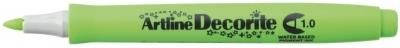 Artline Marker Permanentny Decorite Zielony 1,0Mm Pędzelek Końcówka (Ar 033 4 6)