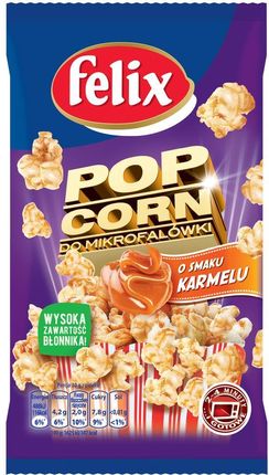 Felix Popcorn Do Mikrofalówki Karmelowy 90G