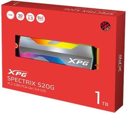 Adata 1TB M.2 PCIe NVMe XPG SPECTRIX S20G RGB (ASPECTRIXS20G1TC)