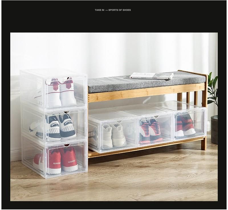 Goldstart Pudełka na buty 1szt. Czarny - zdjęcie 8 Goldstart Pudełka na buty 1szt. Czarny
