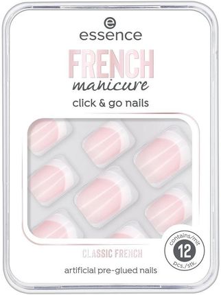 Essence French Manicure Click & Go Nails Sztuczne Paznokcie 01 Classic French 12Szt