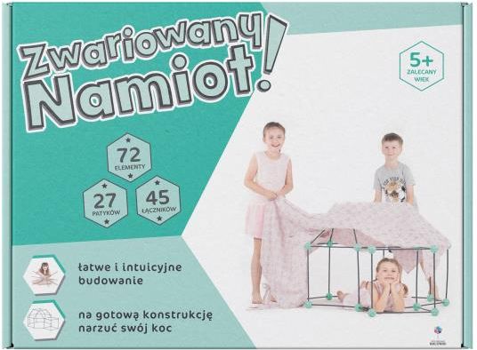 Kolorowe baloniki Zwariowany Namiot Szaro-Zielony