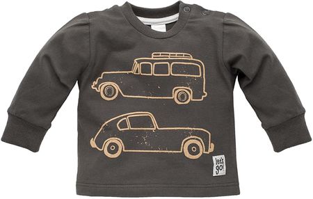 Pinokio Bluzka Dł Rękaw Old Cars 86 Grafit