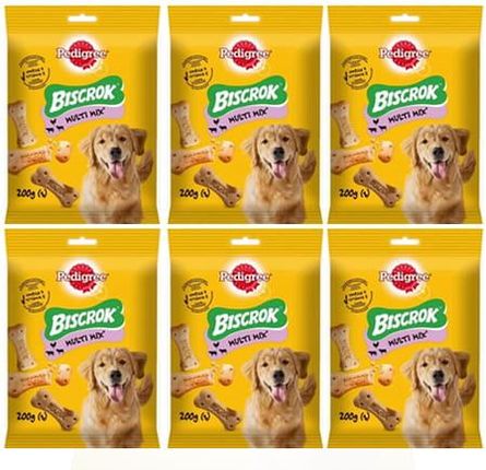 Pedigree Ciasteczka Biscrok Multi Mix Dog Biscuits 6X200G
