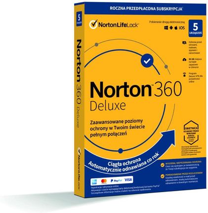 Symantec Norton 360 Deluxe 5D/12M Box-Karta (21394338)
