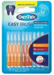 Dentek Easy Brush Szczoteczka Do Przestrzeni Międzyzębowych Mix 10Szt