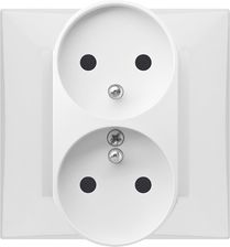 Zdjęcie Elektro-Plast Gniazdo Lorente Podwójne 2X2P+Z Białe (3250388) - Żnin