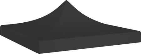 Vidaxl Dach Namiotu Imprezowego 3 X 3 M Czarny 270 G/M²