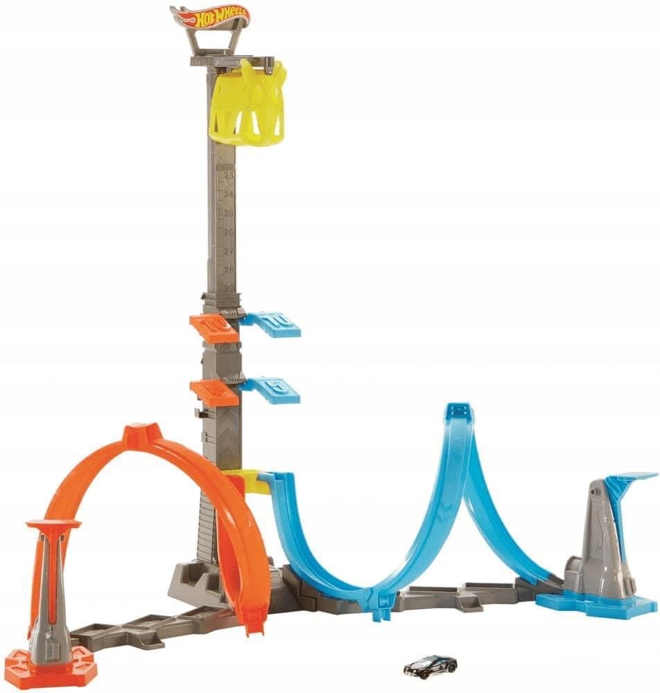 Hot Wheels Zestaw Pętle Giga Wieża + Auto GRW39 - zdjęcie 2 Hot Wheels Zestaw Pętle Giga Wieża + Auto GRW39