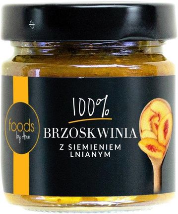 Foods By Ann Dżem 100% Brzoskwinia Z Siemieniem Lnianym 200g