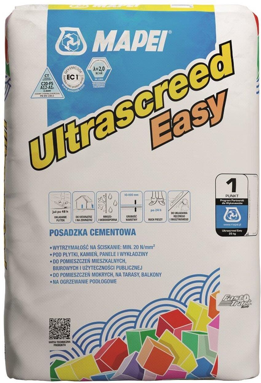 Zaprawa Mapei Posadzka Cementowa Ultrascreed Easy 25kg Opinie I Ceny Na Ceneopl 