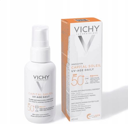 VICHY CAPITAL SOLEIL UV-AGE DAILY Fluid przeciw fotostarzeniu się skóry SPF50+ 40ml