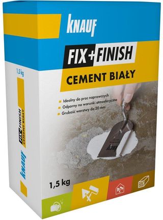 Knauf Fix+Finish Cement Biały 1,5kg