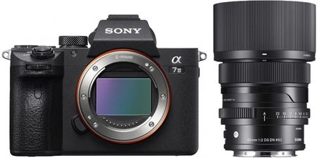 Sony A7 III czarny + Sigma 65  mm f/2 DG DN Contemporary Sony E