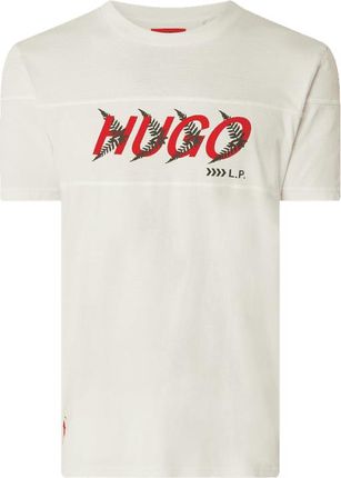 T shirt z kapturem z bawełny model ‘Dappel’ HUGO x LIAM PAYNE - Ceny i opinie T-shirty i koszulki męskie SIGP
