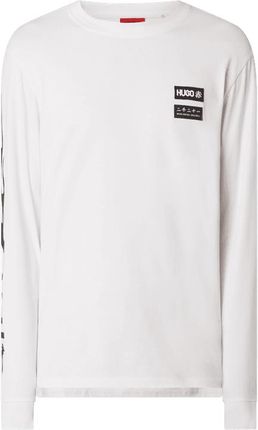 Bluzka z długim rękawem z bawełny model ‘Dochi’ - Ceny i opinie T-shirty i koszulki męskie ZQVX