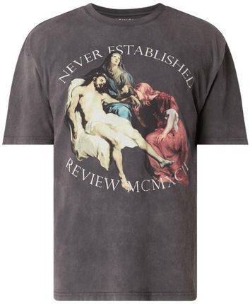 T shirt z bawełny z obniżonymi ramionami - Ceny i opinie T-shirty i koszulki męskie BXUN