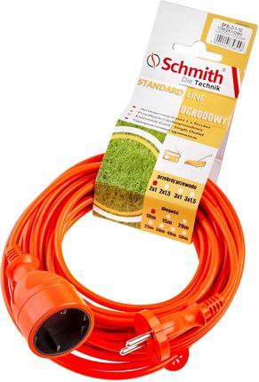 Schmith Przedłużacz Przew 2x1mm 10m Pomarańczowy (SPSLO110)
