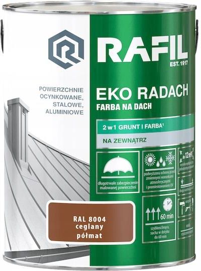 Farba Rafil Eko Radach Na Dach Ral Ceglany L Opinie I Ceny Na