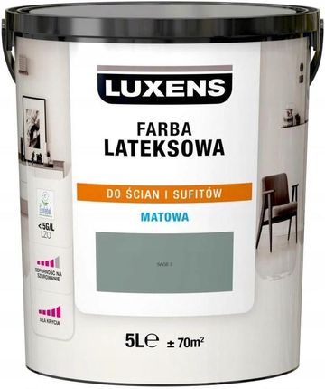 Luxens Farba Wewnętrzna Lateksowa 5 L Sage 3