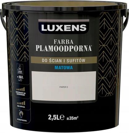 Luxens Farba Wewnętrzna Plamoodporna 2,5 L Paper 5