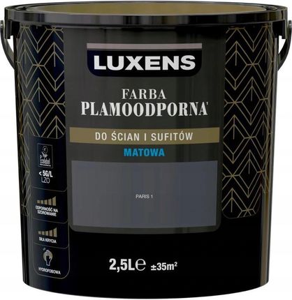 Luxens Farba Wewnętrzna Plamoodporna 2,5 L Paris 1