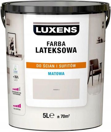 Luxens Farba Wewnętrzna Lateksowa 5 L Paper 5