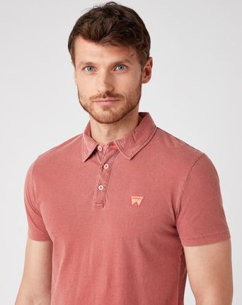 Wrangler Polo Koszulka Czerwony - Ceny i opinie T-shirty i koszulki męskie RIYZ