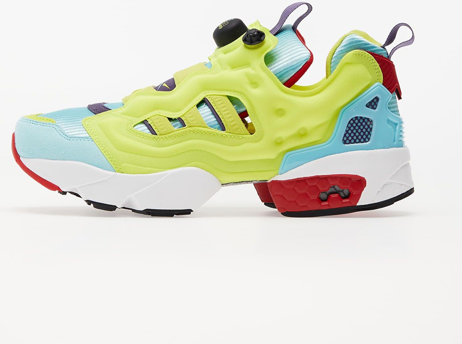 ri Adidas ZX Fury Pump Core Black Hyper Green Rbk Red - Ceny i