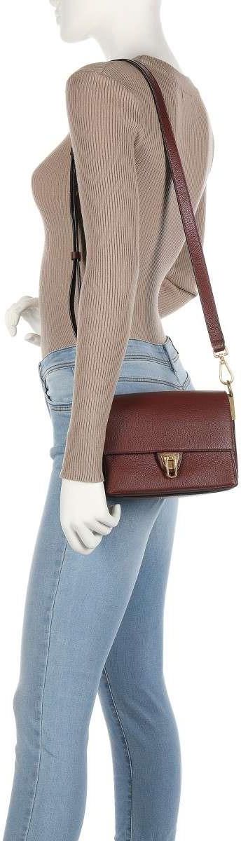 Coccinelle Marvin Desir Torba Na Ramię Ciemnoczerwony Ceny i