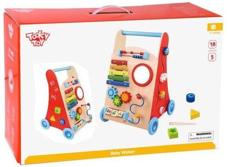 Tooky Toy Wielofunkcyjny Chodzik Pchacz Panel Edukacyjny Dla Dzieci - zdjęcie 4