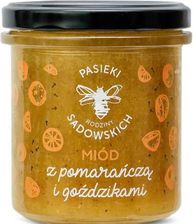 PASIEKA SADOWSKICH - Miód z pomarańczą i goździkami 430g  - Miód i pyłek pszczeli