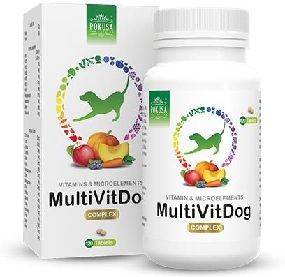 Pokusa Multivitdog 120 Tabletek - Witaminy Dla Psa