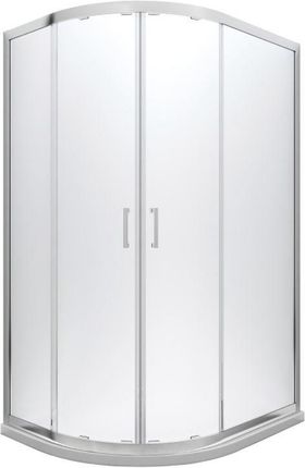 Kabina prysznicowa Besco Modern 100x80x185cm Szkło Mrożone (MA10080M) - zdjęcie 1