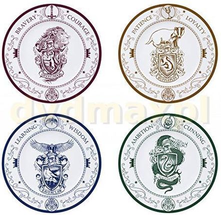 Harry Potter - Set Of 4 Plates - Hogwarts Houses