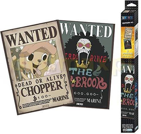 One Piece - Set 2 Chibi Posters - Wanted Brook & Chopper (52X35)