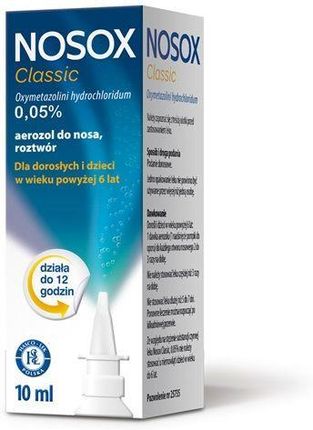 Nosox Classic 0,05% Aerozol Do Nosa 10ml