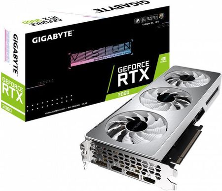 Gigabyte Geforce Rtx 3060 Vision Oc 12Gb Gddr6 (GVN3060VISIONOC12GD)